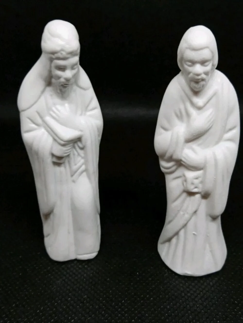 Vintage 1994 Art Mark White Ceramic Porcelain 6 Pc Nativity Set. New In Box.